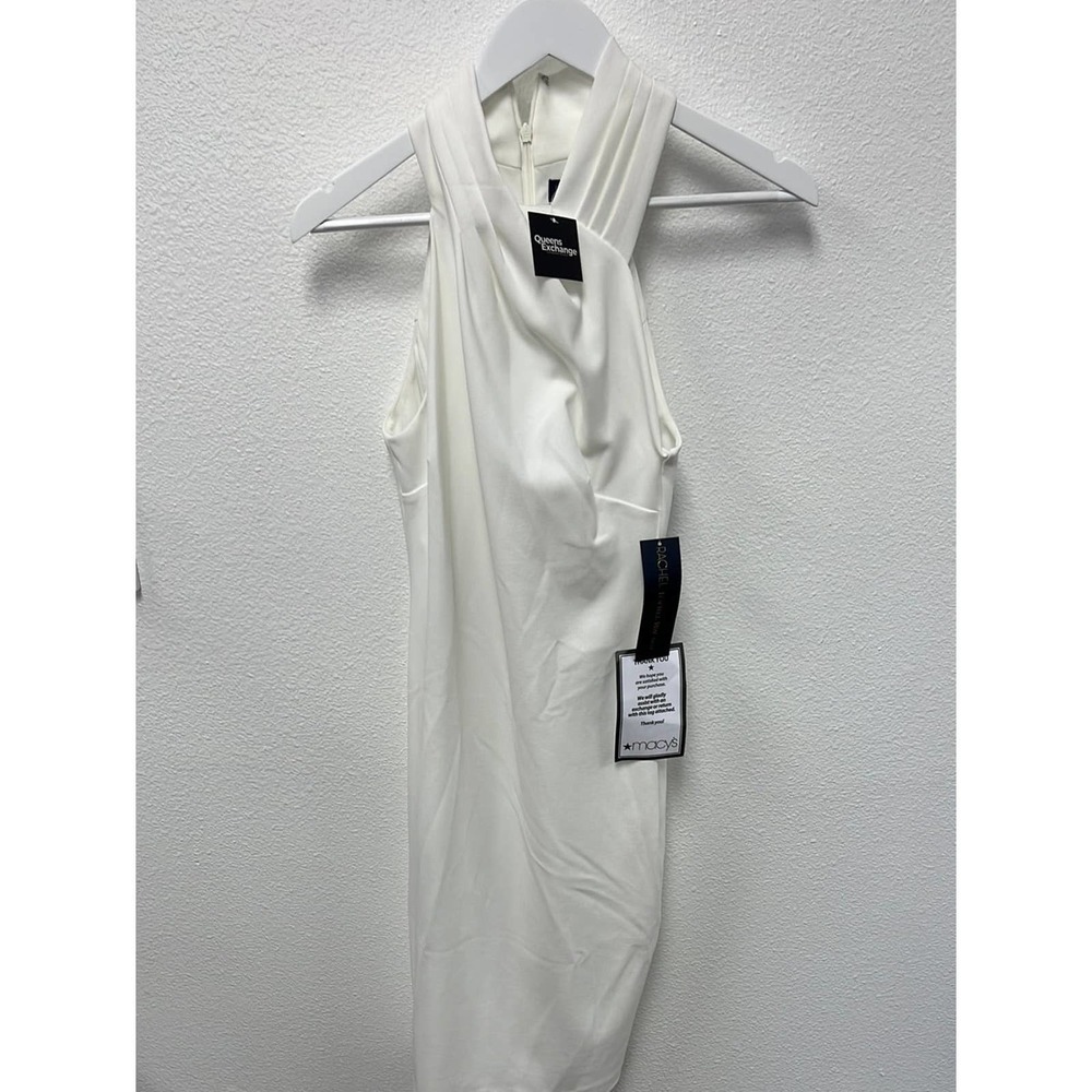 Rachel Roy - White Eggshell Halter Cocktail Dress - Size S